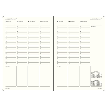 LEUCHTTURM 1917 Buchkalender Medium Juli 2026 - Dezember 2027 Hardcover dusty rose Produktbild pa_produktabbildung_2 XL