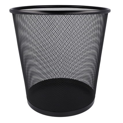 Westcott Papierkorb Mesh 26 x 27 x 22 cm (B x H x T) Metall Farbe: schwarz 1 Sortierfach