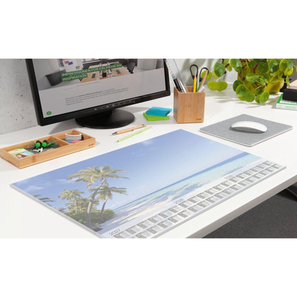 SIGEL Schreibunterlage Beach mit Kalender 3 Jahre Produktbild pa_ohnedeko_1 XL