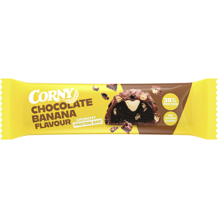 Corny Proteinriegel Crunchy Chocolate Banana ohne Zucker 12 x 45 g/Pack.