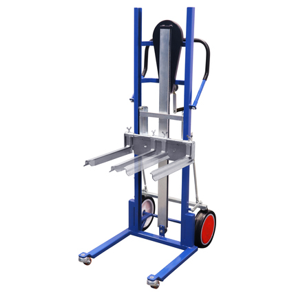 VARIOfit Hubwagen 57,5 x 154,5 x 84,5 cm (B x H x T) 250kg Stahl enzianblau