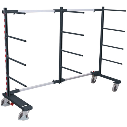 VARIOfit Transportwagen 84-320 x 180 x 80 cm (B x H x T) 400kg 76,5kg