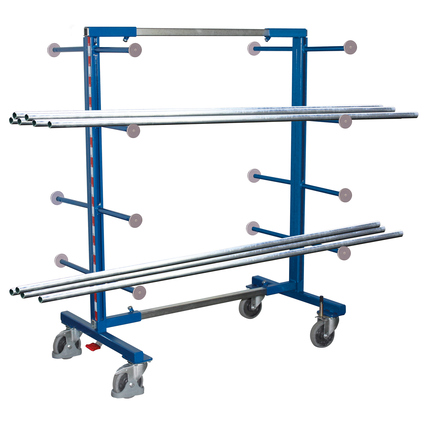 VARIOfit Transportwagen Langgut 54-170 x 180 x 80 cm (B x H x T) enzianblau Produktbild pa_ohnedeko_1 XL