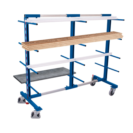 VARIOfit Transportwagen 84-220 x 180 x 80 cm (B x H x T) 400kg 87,5kg