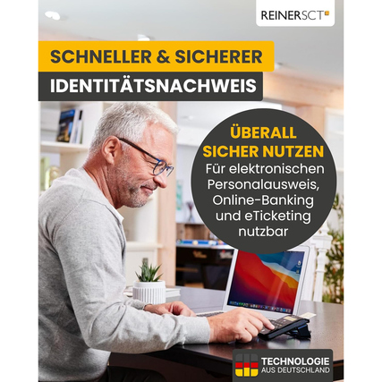 Personalausweisleser cyberJack® RFID komfort Produktbild pa_ohnedeko_3 XL