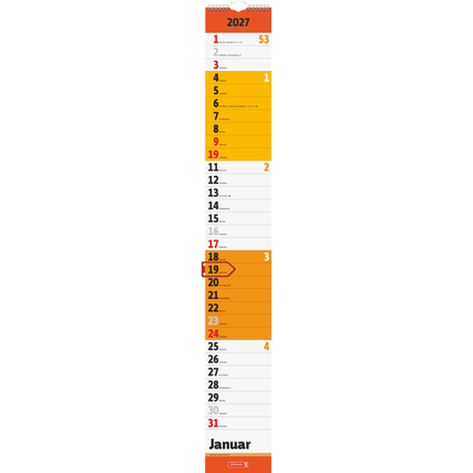 BRUNNEN Streifenkalender 2027 Produktbild pa_produktabbildung_2 XL