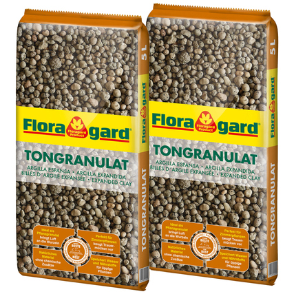Floragard Tongranulat Sack 2 x 5l 2 St./Pack.