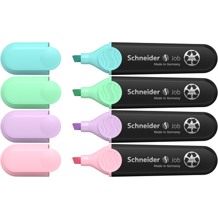 Schneider Textmarker Job Pastell 4 St./Pack. Produktbild pa_produktabbildung_2 XL