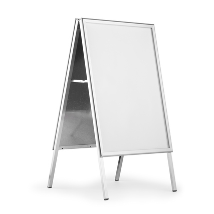 DURABLE Kundenstopper FOLD OUTDOOR 65,8 x 114,1 x 62 cm (B x H x T) DIN A1 Aluminium, eloxiert silber