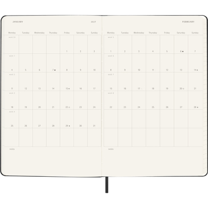 Moleskine® Buchkalender Juli 2026 - Dezember 2027 DIN A5 Hardcover schwarz Produktbild pa_produktabbildung_5 XL