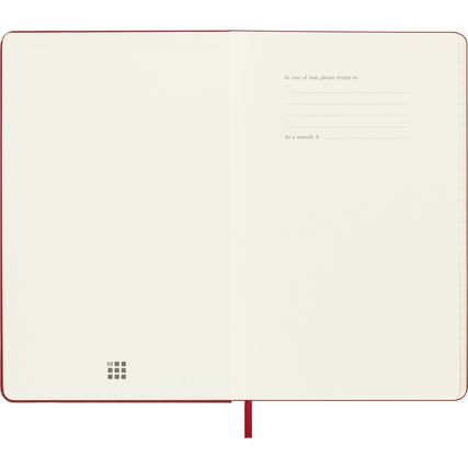Moleskine® Buchkalender Juli 2026 - Dezember 2027 DIN A5 *Hardcover* rot Produktbild pa_produktabbildung_3 XL