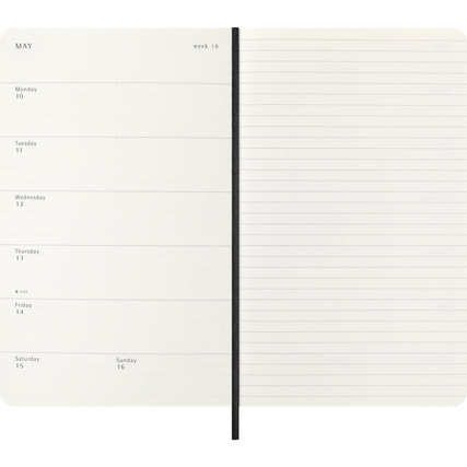 Moleskine® Buchkalender Juli 2026 - Dezember 2027 DIN A5 Softcover schwarz Produktbild pa_produktabbildung_5 XL