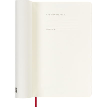 Moleskine® Buchkalender Juli 2026 - Dezember 2027 DIN A5 Softcover rot Produktbild pa_produktabbildung_3 XL