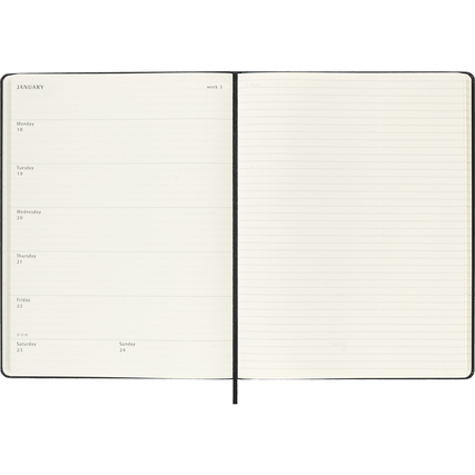 Moleskine® Buchkalender Juli 2026 - Dezember 2027 XL Hardcover Produktbild pa_produktabbildung_4 XL