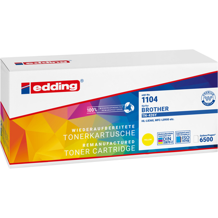 edding Toner Kompatibel mit TN-426Y gelb Produktbild pa_produktabbildung_1 XL