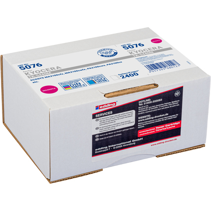 edding Toner kein Originalzubehör Kompatibel mit: KYOCERA TK-5440M EDD-5076 ca. 2.400 Seiten magenta