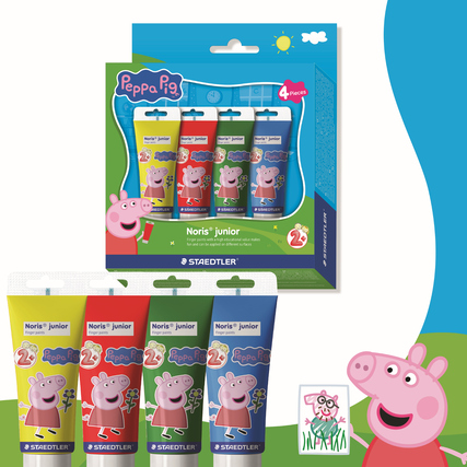 STAEDTLER® Fingerfarbe Noris® junior 8814 Peppa Pig 4 St./Pack. Produktbild pa_produktabbildung_2 XL