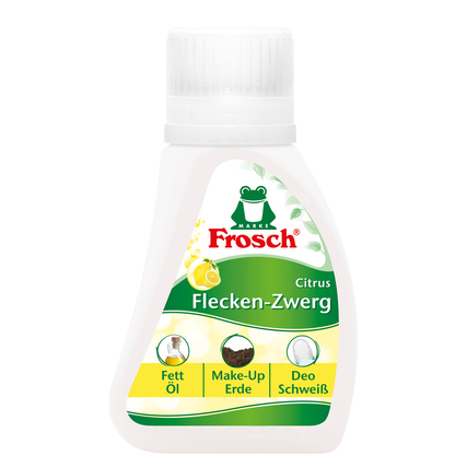 Frosch Fleckenentferner Citrus Flecken-Zwerg Weißwäsche, Buntwäsche flüssig 75ml