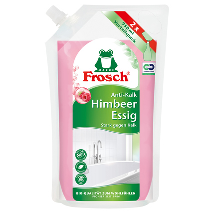 Frosch Essigreiniger Antikalk Himbeere Beutel 0,95l