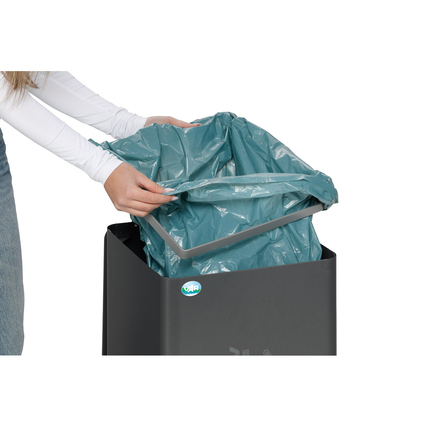 VAR Wertstoffsammelbehälter WSG QUADRO 79 eisenglimmer Produktbild pa_ohnedeko_1 XL
