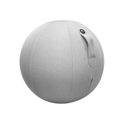 ALBA Sitzball 65cm inkl. Handpumpe PVC Polyester hellgrau