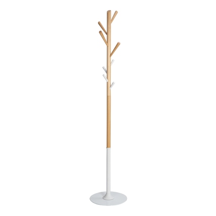 ALBA Garderobenständer Tree 175cm braun/weiß