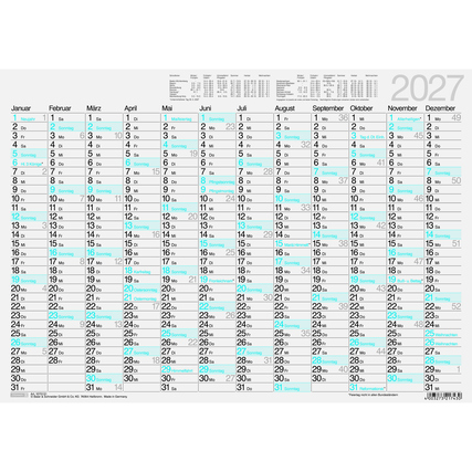 BRUNNEN Plakatkalender 2027 Produktbild pa_produktabbildung_1 XL