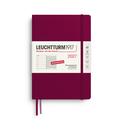 LEUCHTTURM 1917 Buchkalender Medium DIN A5 2027 Hardcover salbei Produktbild pa_produktabbildung_4 XL