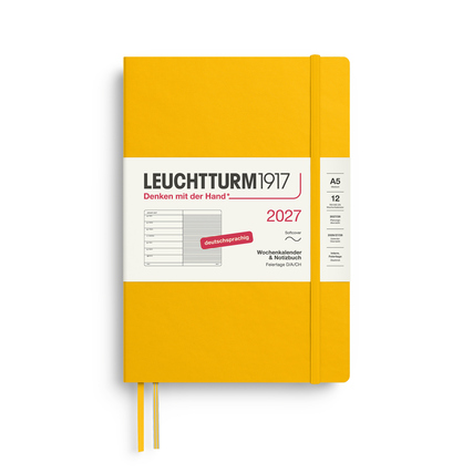 LEUCHTTURM 1917 Buchkalender Medium DIN A5 2027 *Softcover* sunflower Produktbild pa_produktabbildung_1 XL
