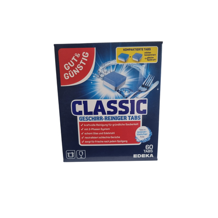 GUT & GÜNSTIG Spülmaschinentabs Classic Fresh 60 St./Pack.