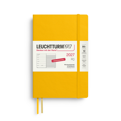 LEUCHTTURM 1917 Buchkalender Paperback DIN B6+ 2027 sunflower Produktbild pa_produktabbildung_1 XL