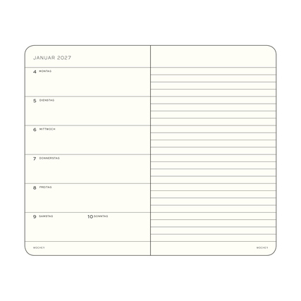 LEUCHTTURM 1917 Buchkalender Pocket DIN A6 2027 Softcover Produktbild pa_produktabbildung_2 XL