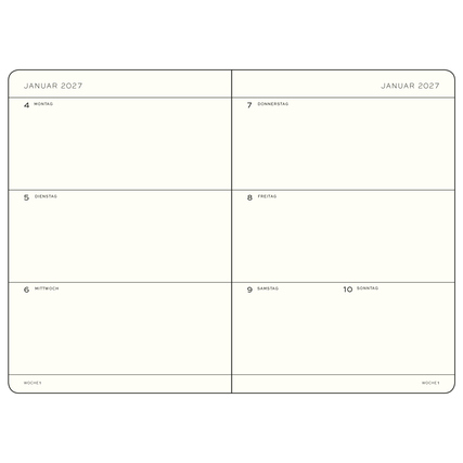 LEUCHTTURM 1917 Buchkalender Medium DIN A5 2027 Softcover dusty rose Produktbild pa_produktabbildung_2 XL