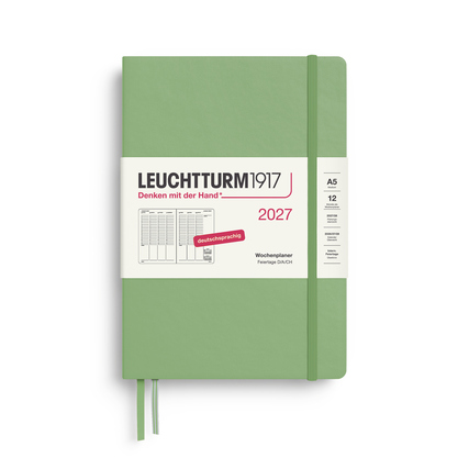 LEUCHTTURM 1917 Buchkalender Medium DIN A5 2027 schwarz Produktbild pa_produktabbildung_5 XL