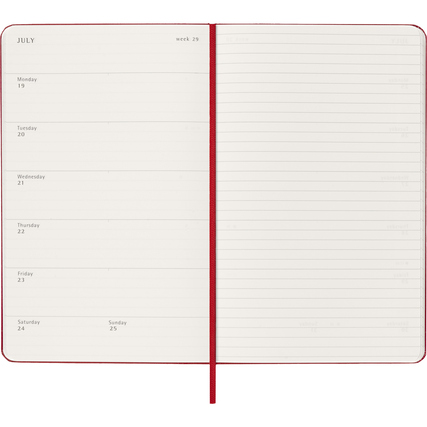 Moleskine® Buchkalender Large 2027 Hardcover scharlachrot Produktbild pa_produktabbildung_3 XL