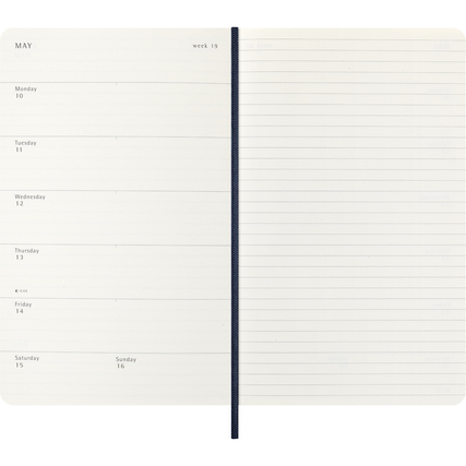 Moleskine® Buchkalender Large 2027 *Softcover* saphirblau Produktbild pa_produktabbildung_3 XL