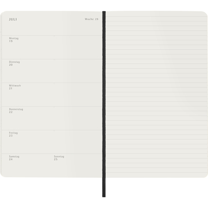 Moleskine® Buchkalender Large 2027 Softcover schwarz Produktbild pa_produktabbildung_3 XL