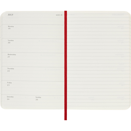 Moleskine® Taschenkalender Pocket 2027 Softcover scharlachrot Produktbild pa_produktabbildung_3 XL