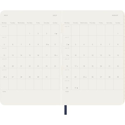Moleskine® Taschenkalender Pocket 2027 Softcover saphirblau Produktbild pa_produktabbildung_4 XL