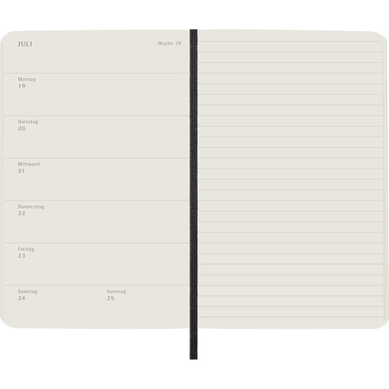 Moleskine® Taschenkalender Pocket 2027 Softcover schwarz Produktbild pa_produktabbildung_3 XL