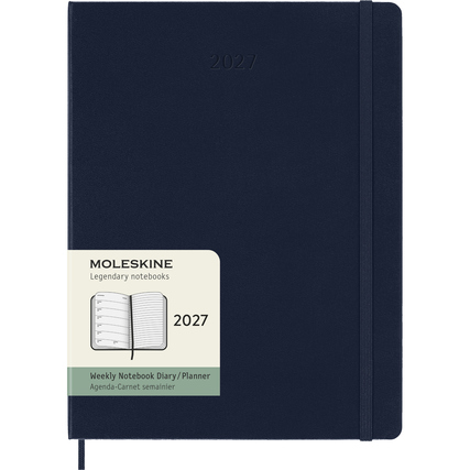 Moleskine® Buchkalender XL 2027 Hardcover saphirblau Produktbild pa_produktabbildung_1 XL