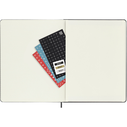Moleskine® Buchkalender XL 2027 Hardcover schwarz Produktbild pa_produktabbildung_5 XL