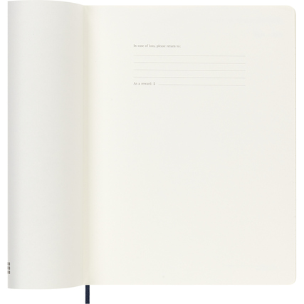 Moleskine® Buchkalender XL 2027 *Softcover* saphirblau Produktbild pa_produktabbildung_2 XL
