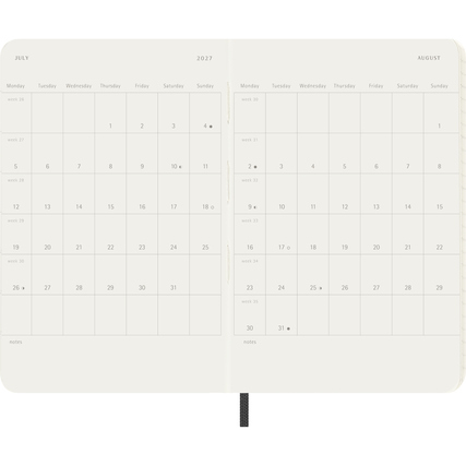 Moleskine® Taschenkalender Pocket 2027 Softcover Produktbild pa_produktabbildung_4 XL
