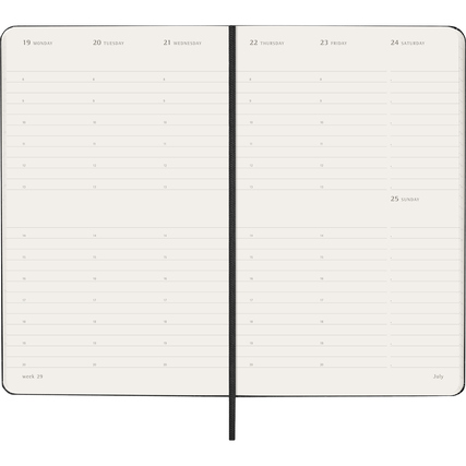 Moleskine® Taschenkalender Large vertikal Hardcover 2027 Produktbild pa_produktabbildung_3 XL