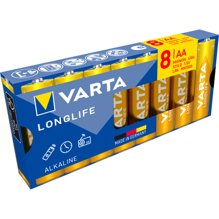 Varta Batterie AA/Mignon LR6 Alkaline 2.800 mAh 1,5V 8 St./Pack.