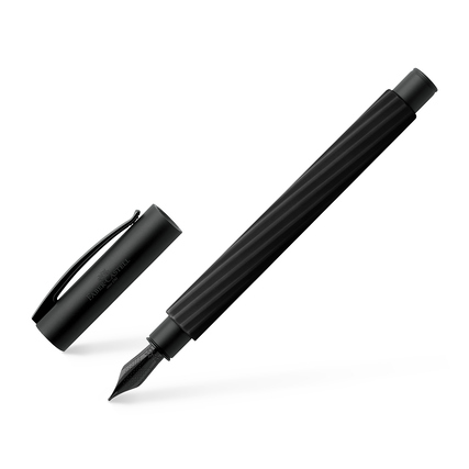 Faber-Castell Füllfederhalter Ambition Italic obsidian black M (Medium) Produktbild pa_produktabbildung_1 XL