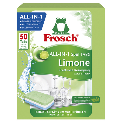 Frosch Spülmaschinentabs All-in-1 Limone 50 St./Pack.
