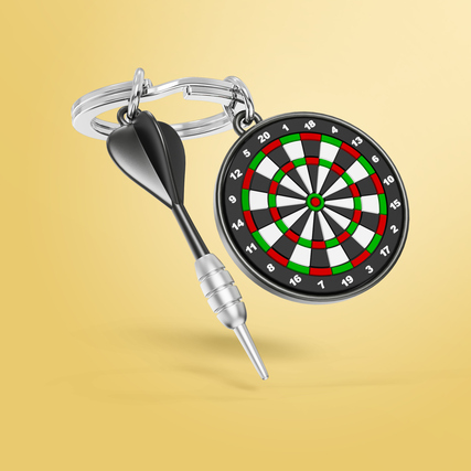 Schlüsselanhänger Bullseye Dart Board Produktbild pa_produktabbildung_2 XL