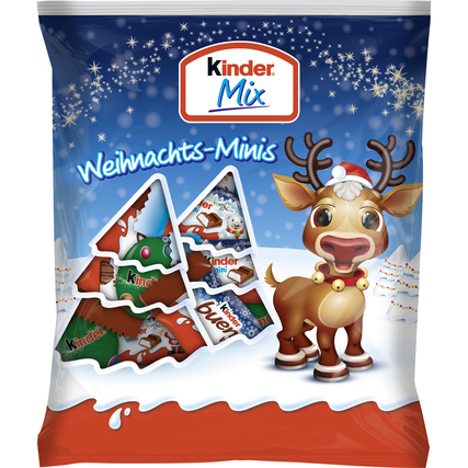 Kinder Schokolade Mix Weihnachts Minis 153 g/Pack. Produktbild pa_produktabbildung_1 XL